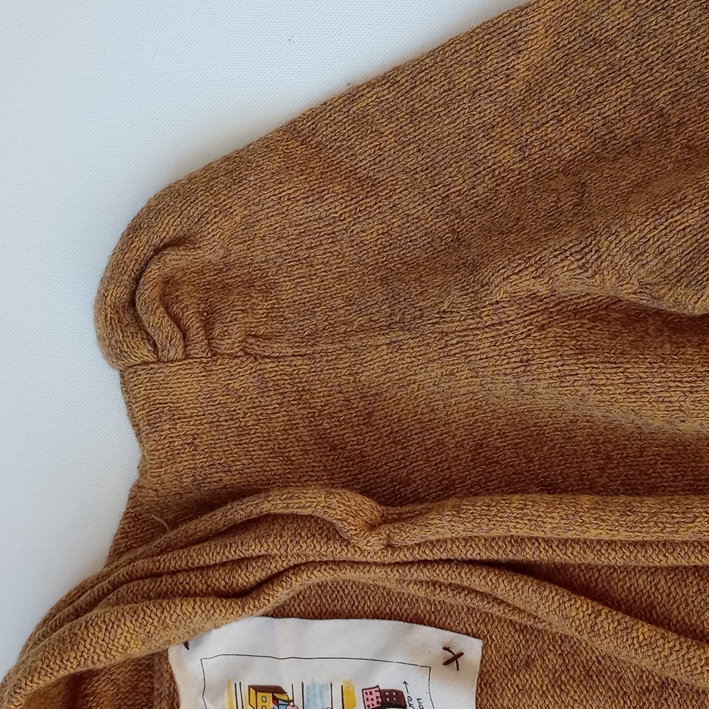 Anthropologie Meguro River Wool Puff Sleeved Cardigan EUC size Medium - Picture 4 of 10